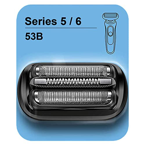 Série 5/6 53b Cabeça De Substituição Para Barbeador De Folha Elétrica Braun, Compatível Com A Nova Geração Braun Razors 5020cs 5018s 5035s 5