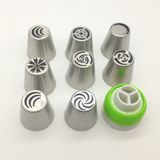 Bicos Russo de Tulipas Para Confeitar 8pçs Aço Inox