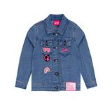 Barbie Girls Bordado Jean Jaqueta Outerwear Para Crianças Bl