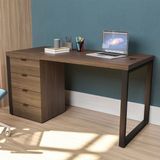 Conjunto para Escritório com Mesa Diretor Munique 150 cm e Gaveteiro Kapesberg