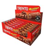 Chocolate Trento Wafer Massimo Chocolate 30g - Embalagem Com 16 Unidades