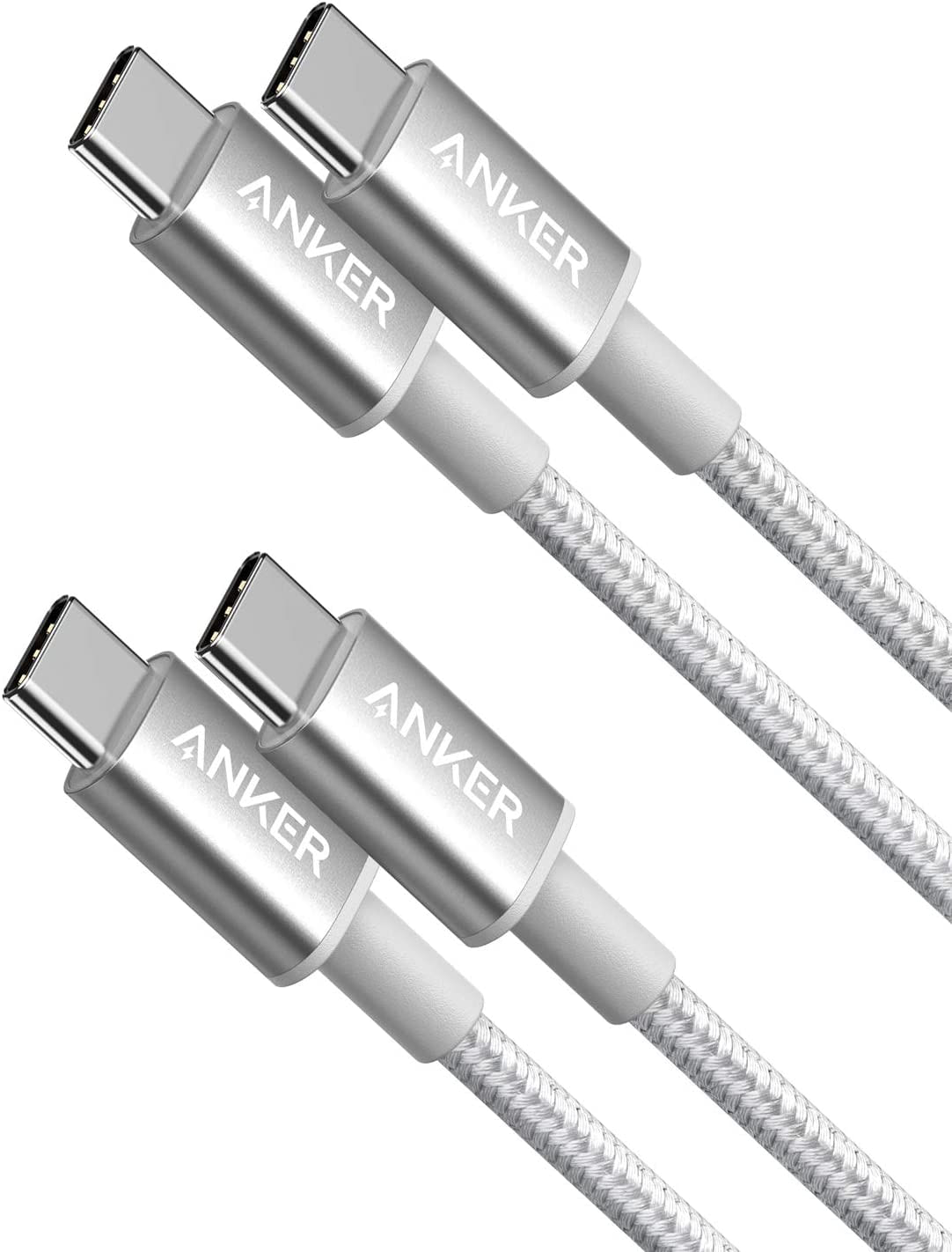 Cabo Usb C, Anker 2 Pack Novo Nylon Usb C Para Cabo Usb C (6ft 60w), Pd Cabo De Carregamento Tipo C Para Macbook Pro 2020, Ipad Pro, Ipad Ai