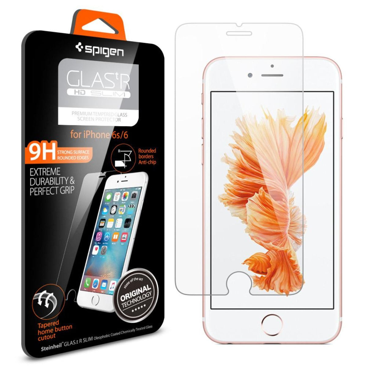 Menor preço em Pelicula de Celular Spigen Apple iPhone 6/6S de Vidro Temperado Clear - SGP11588