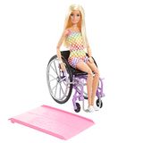 Boneca Barbie Com Cadeira De Rodas E Rampa, Brinquedos Infantis E Presentes,