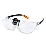Óculos De Proteção Com Sistema De Lentes Flip Up De Ampliação 1,5x (+2,5 Dioptrias)