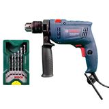 Furadeira de Impacto Bosch GSB550re 550w + 7 Brocas e Maleta - 110V