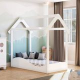 Mini Cama Infantil Montessoriana Uli Móveis Peroba Branco