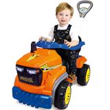 Carrinho De Passeio Ou Pedal Infantil Com Empurrador Tractor Agro - Maral - Laranja