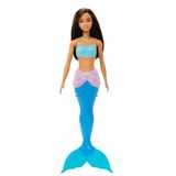 Barbie Sereia Morena Com Cauda Azul - Mattel