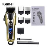 Máquina de Cortar Cabelo Sem Fio Turbo Profissional Kemei 1990