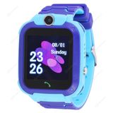 Q12 Crianças Relógio Inteligente Ip67 À Prova D'água Crianças Gps Tracker Anti-lost Sos Phone Watch - Azul