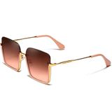 Óculos De Sol Feminino Lente Gradiente Proteção Moda Casual