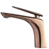 Torneira De Banheiro Lavabo Misturador Monocomando Rose Gold