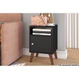 Mesa Cabeceira Casal Rt3145 C 1 Porta Preto Movelbento