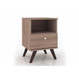 Mesa Cabeceira Casal Rt3019 C 1 Gaveta Rustico Movelbento