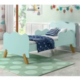 Mini Cama Infantil com Proteção Lateral Cambel Móveis Menta