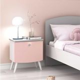 Mesa De Cabeceira 100% Mdf Com 1 Gaveta Doçura Multimóveis