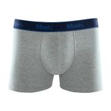 Cueca Boxer Cotton Mash Masculina Cós Elástico Cinza Mescla Claro M