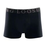 Cueca Boxer Hang Loose Masculina Cotton Lisa Preto M