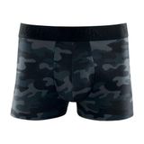 Cueca Boxer Mash Masculina Cotton Estampa Camuflada Preto P