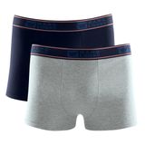 Kit 2 Cueca Boxer Hang Loose Cotton Masculina Cós Elástico  Azul Marinho M