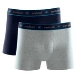 Kit 2 Cueca Boxer Colcci Masculina Cotton Cós Elástico Azul Marinho M