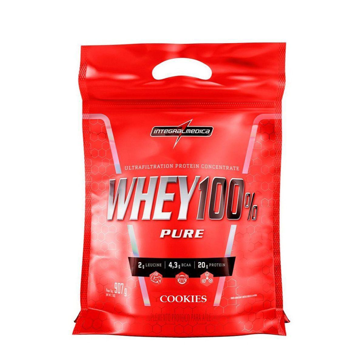 Whey Protein Integralmédica Cookies Refil 100 Pure 907g