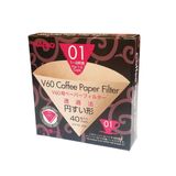 Filtro Natural para Coador Hario V60-01 - 40 Unidades