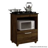 Balcão Para Cooktop 05 Bocas 1 Porta Basculante Salvia Kaiki