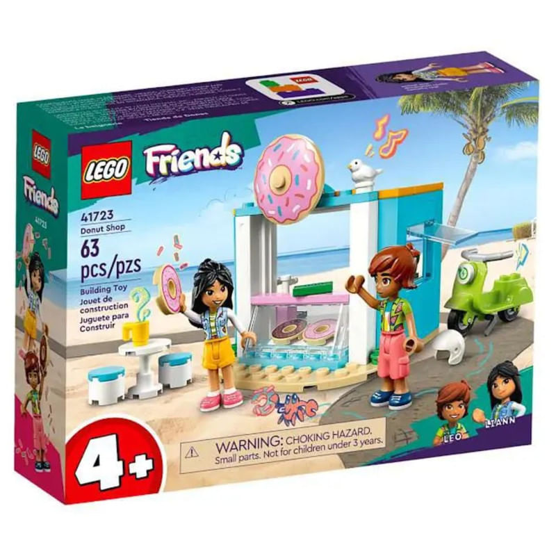 Bloco-de-Montar-Lego-Friends-Loja-de-Donuts-63-Pecas-Principal-1