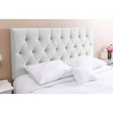 Cabeceira Sonho Paris King 1,95m Painel Em Corino Branco