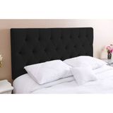 Cabeceira Sonho Paris King 1,95m Painel Em Suede Preto