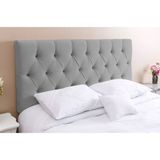 Cabeceira Sonho Paris Casal 1,40m Painel Em Suede Cinza