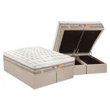 Cama Box Bau Queen Colchao Molas Ensacadas Castor Pocket Silver Star Air Max 3d Base Crc Suede Clean 158x198