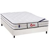 Cama Box King Colchao Molas Ensacadas Castor Pocket Gold Star Vitagel Class Double Face Base Crc Courano White 193x203