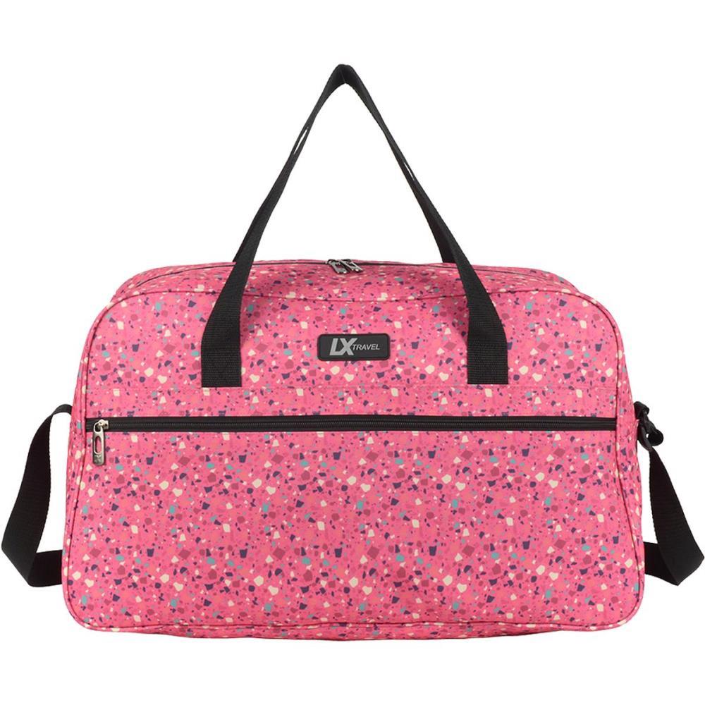 Sacola De Viagem Polo King Grande Rosa Estampad