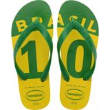 Chinelo Havaianas Unissex Brasil 10 41/2 Amarelo Citrico