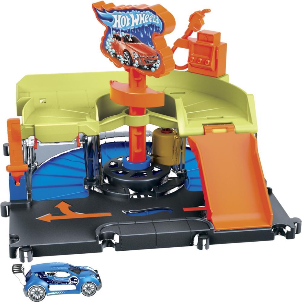 Hot Wheels Pista E Acessorio City Downtown Car Wash