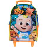 Mochila Infantil Com Rodinha Cocomelon X2