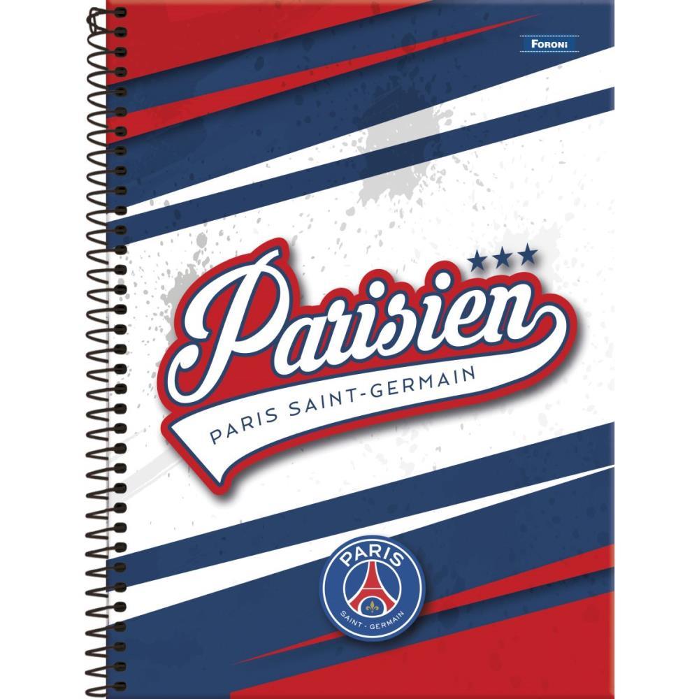 Caderno 01x1 Capa Dura Paris Saint Germain 80fls.