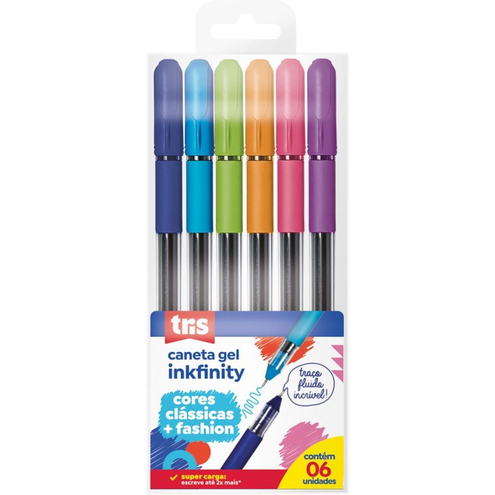 Caneta Gel Tris Inkfinity 6 Cores