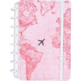 Caderno Inteligente A5 By Gocase Mapa Mundi 80fls