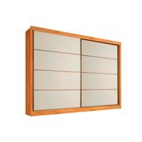Guarda Roupa Casal 2 Portas De Correr E 6 Gavetas Sevilha Peroba Off White Peroba Europa