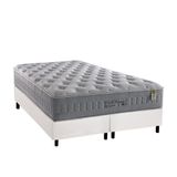 Cama Box King Colchao Molas Ensacadas Anjos Masterpocket Soft Dream Base Crc Courano Branco 193x203