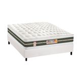 Cama Box Casal Colchao Molas Bonnel Castor Silver Star Air Base Crc Courano White 138x188