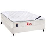 Cama Box Casal Colchao Molas Ensacadas Castor Pocket Gold Star Slx Vitagel One Face Base Crc Courano White 138x188