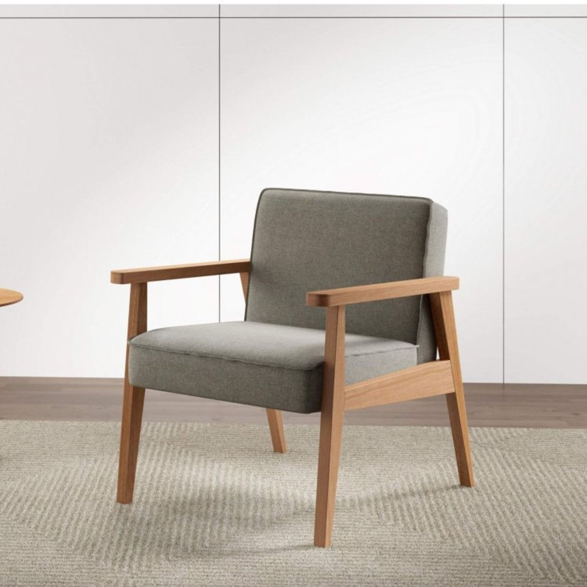 Poltrona Madeira Maciça Julia Volttoni Natural