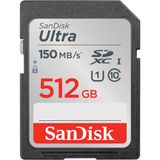 Cartão De Memória Sd Sandisk Ultra 150 Mb S C10 U1 512 Gb (sdsdunc 512g Gn6in)