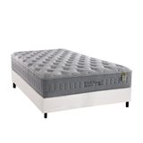 Cama Box Casal Colchao Molas Ensacadas Anjos Masterpocket Soft Dream Base Crc Courano Branco 138x188