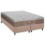 Cama Box Queen Colchao Molas Probel Prolastic Guardian Base Crc Suede Clean 158x198